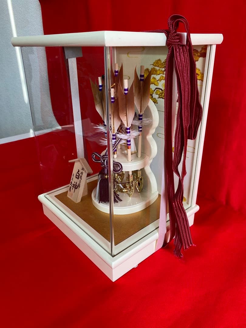 東京久月　破魔弓　コンパクトアクリルケース・間口約２１×奥行約１９×高さ約２９㎝