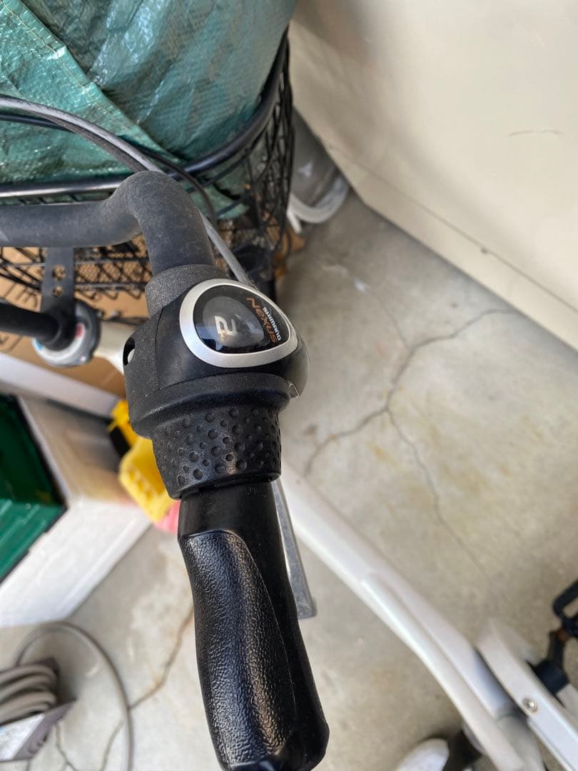 自転車 チャイルドシート付き ホワイト　使用可能