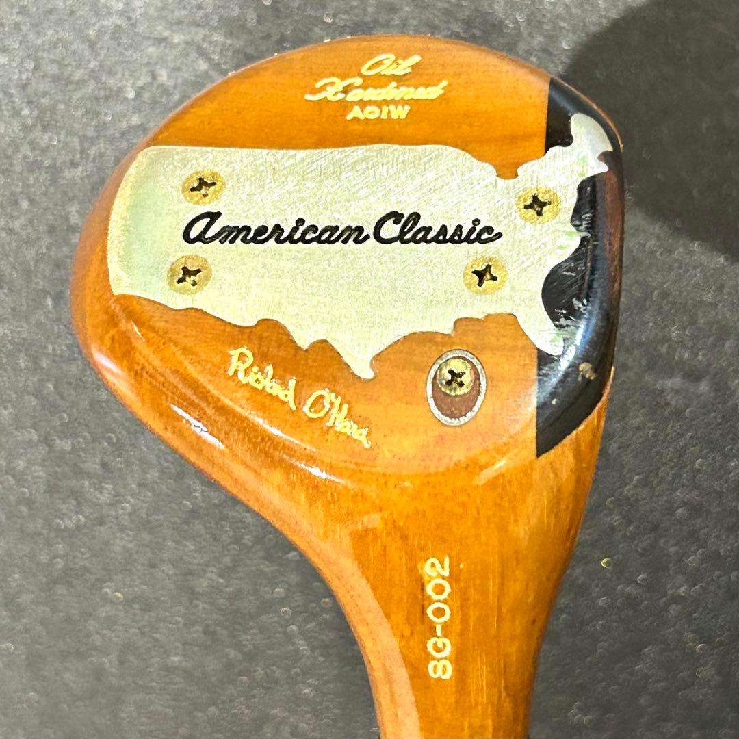 【希少】アメリカン・クラシック　パーシモンドライバー　ゴルフクラブ　ヴィンテージ
