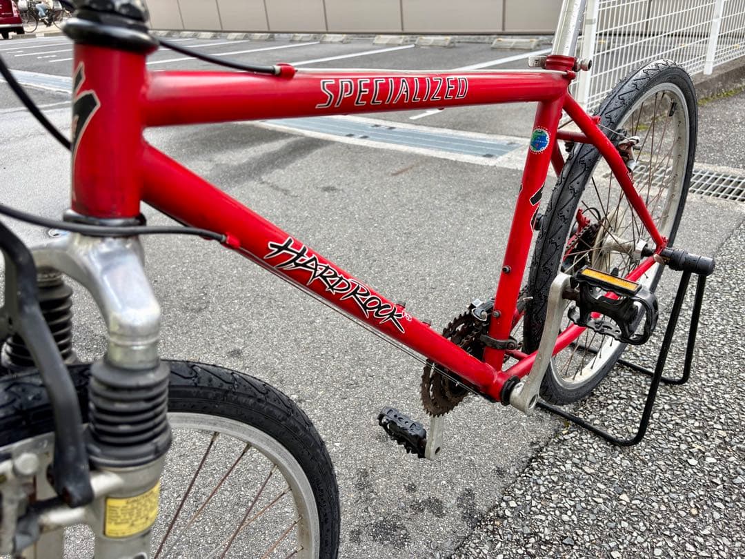 ビンテージクロモリMTB スペシャライズドOLD MTB タイヤ前後新品 難あり