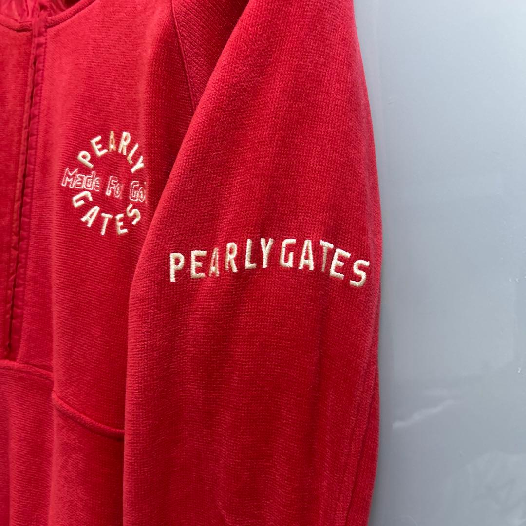 PEARLY GATES ⭐️フード付きジャケット　レッド　サイズ2 最終値下げ❗️