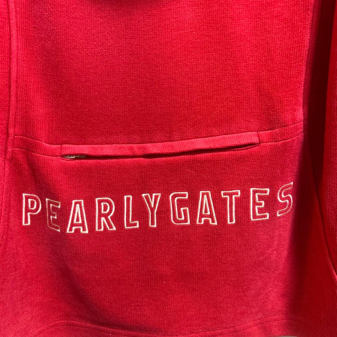 PEARLY GATES ⭐️フード付きジャケット　レッド　サイズ2 最終値下げ❗️