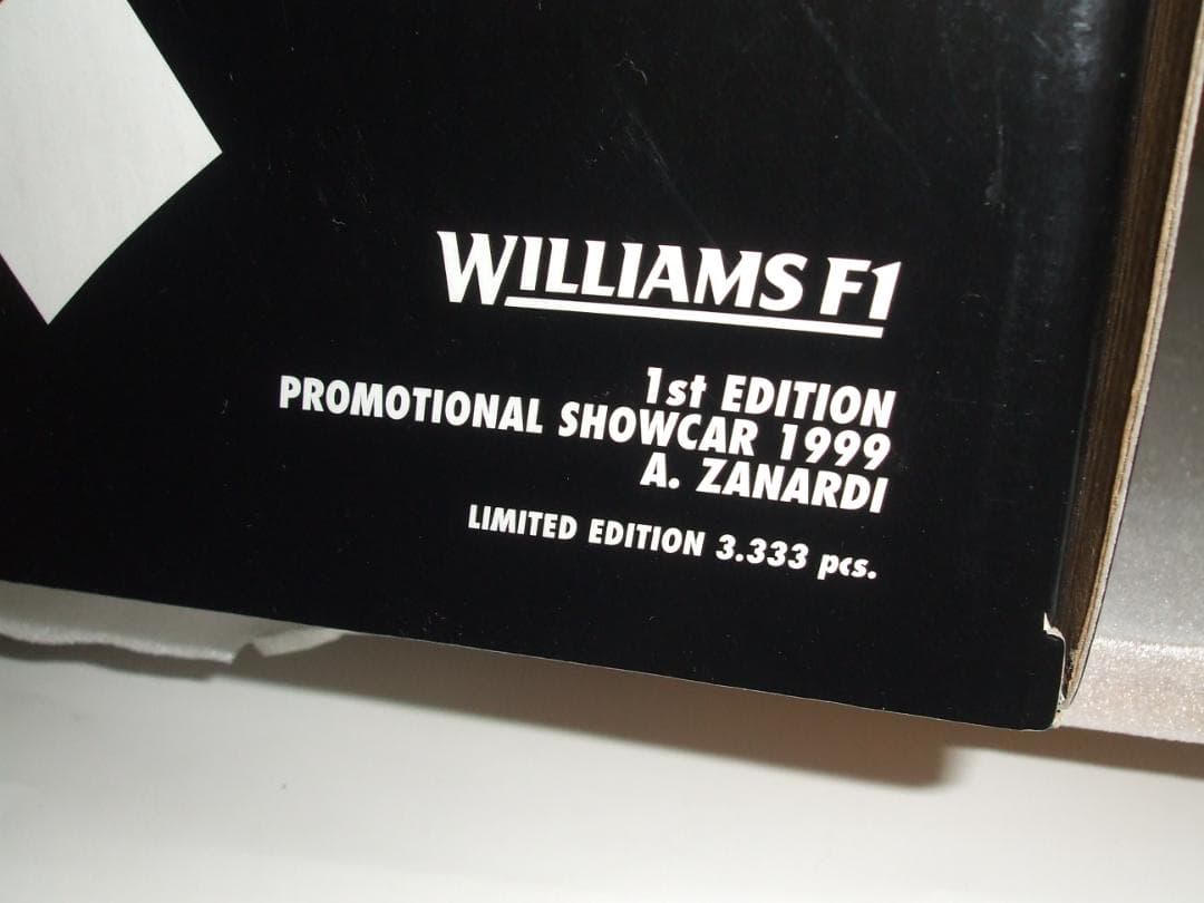 ウィリアムズ　F1　ショーカー　１９９９　ザナルディ　ミニチャンプス　１／１８