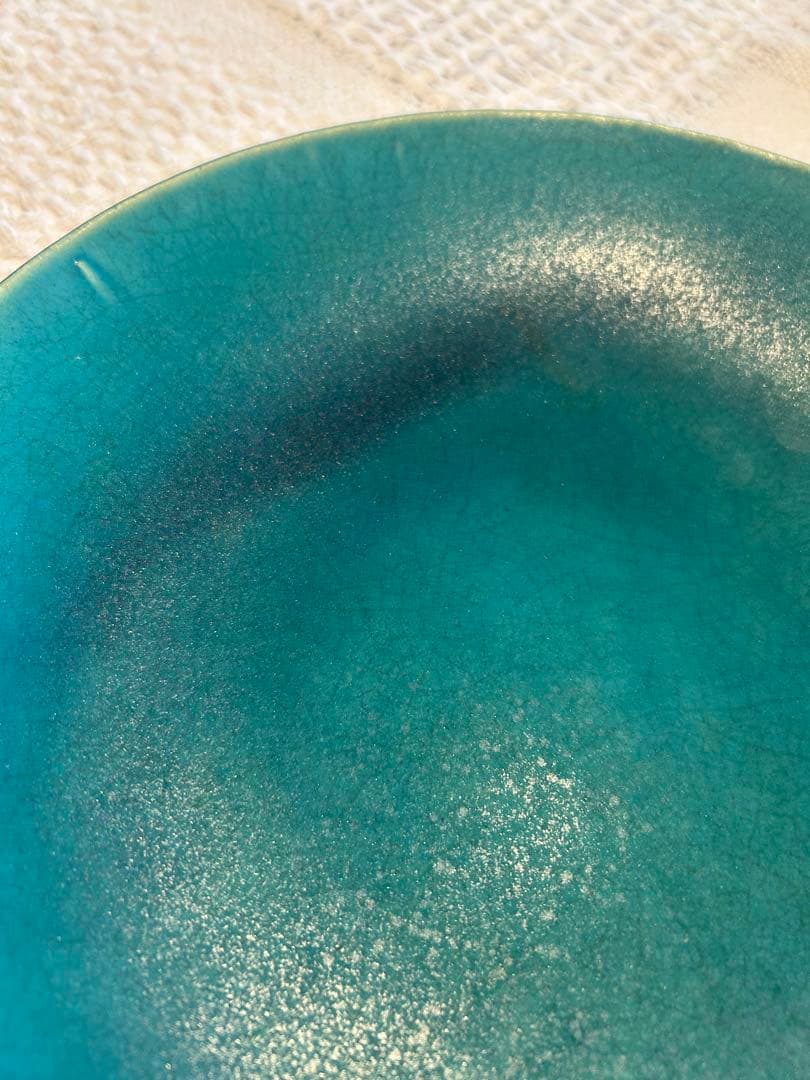 木*貴様 大嶺工房　やちむん　ペルシャブルー　レア品　大皿　①[セット割可]