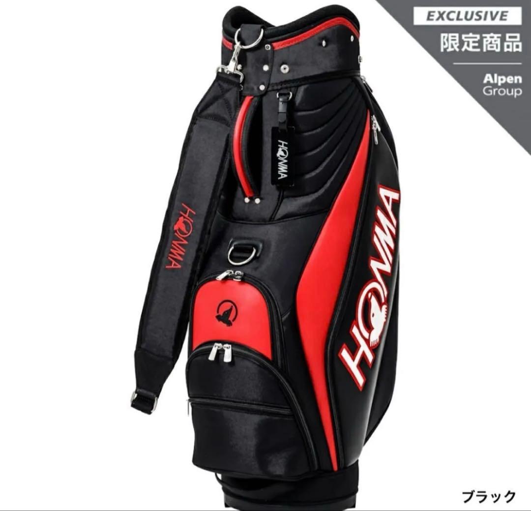 HONMA キャディバッグ ブラック/レッド 限定品