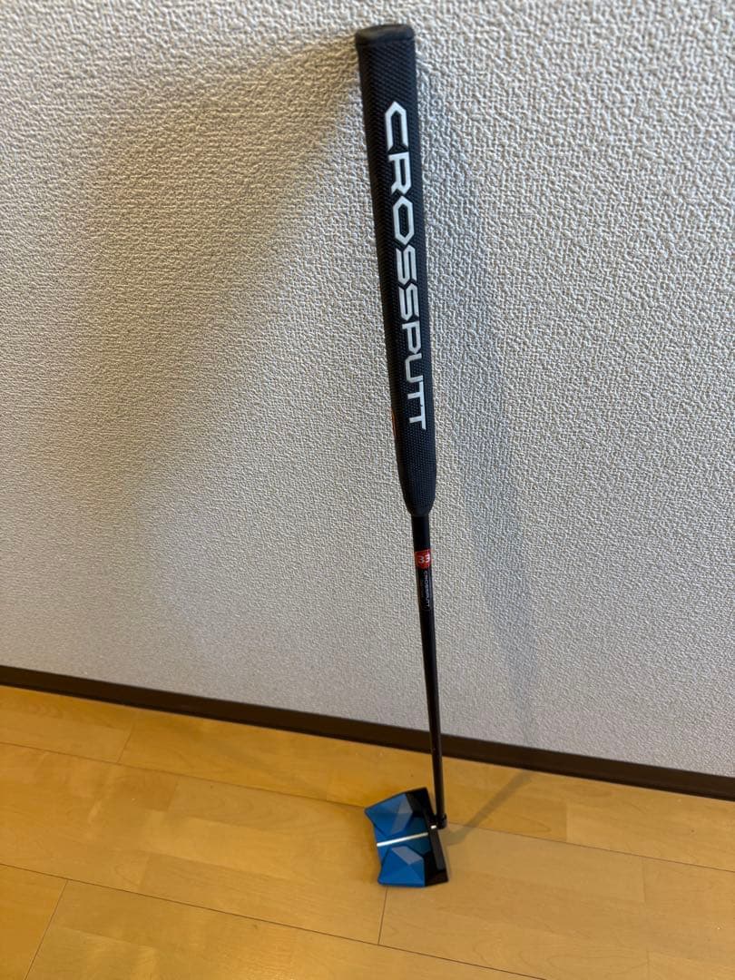 CROSSPUTT パター 黒 青　ヘッドカバー付き