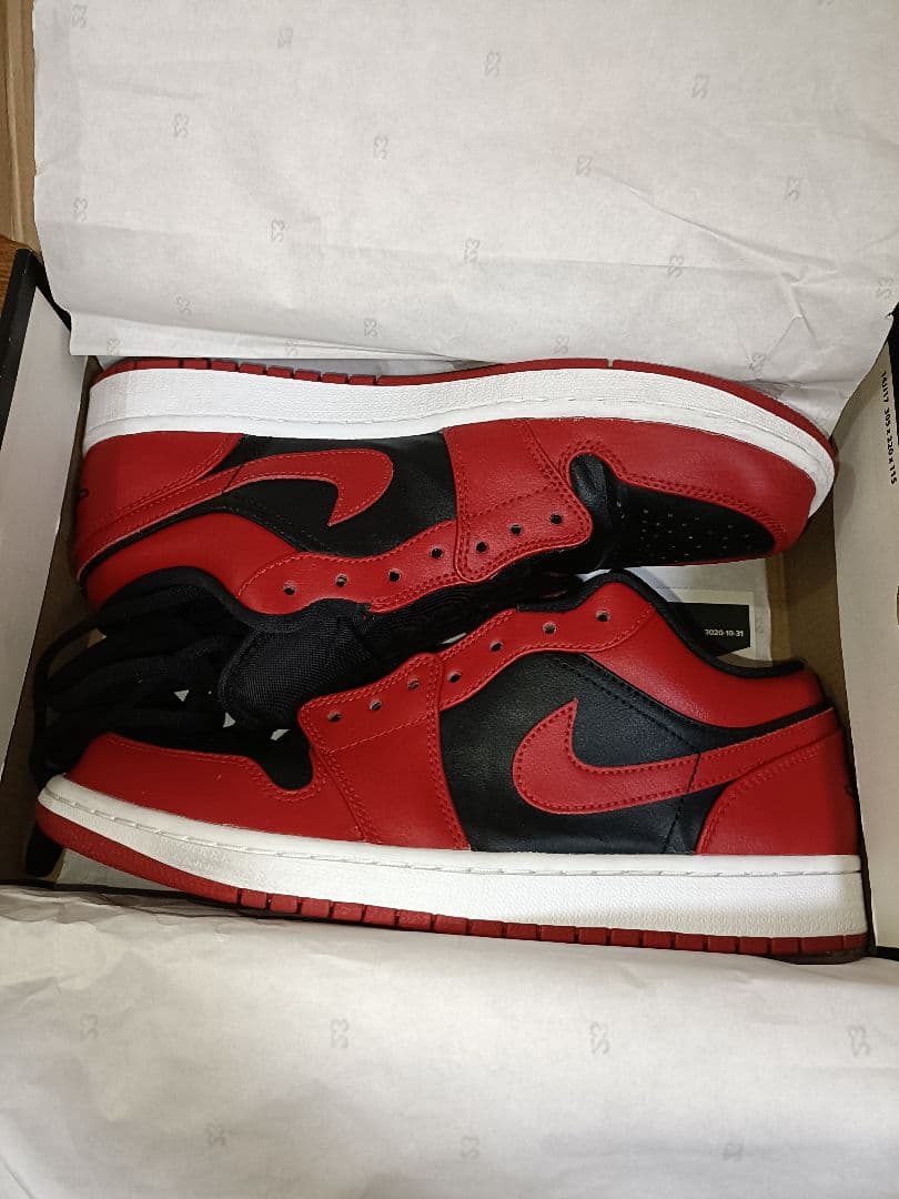 シューズ(男性用) Nike Air Jordan 1 Low 27.5cm Bred