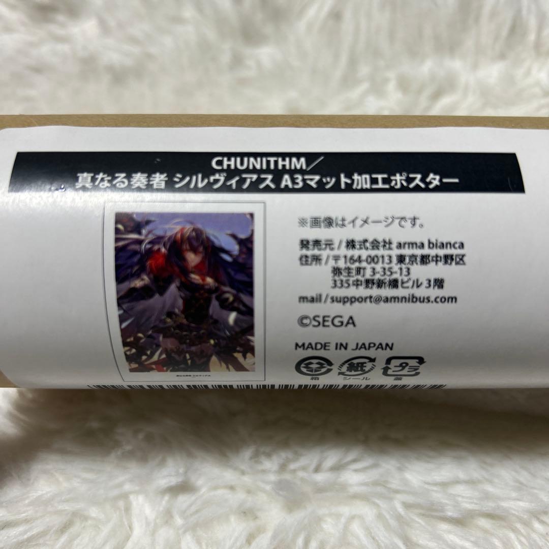 貴重　CHUNITHM 真なる奏者　シルヴィアス A3 マット加工　ポスター