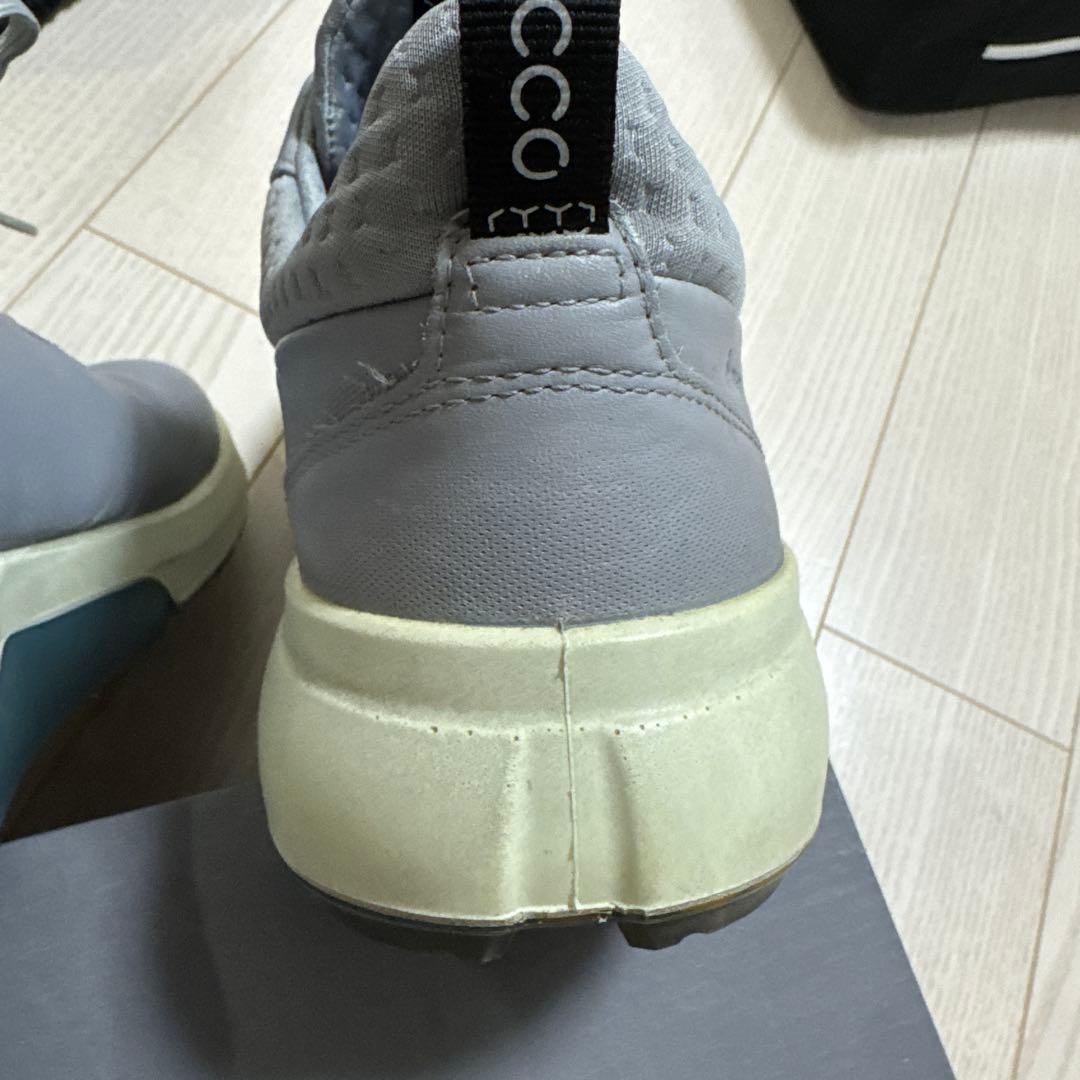 ecco エコー ゴルフシューズ グレー 40 スパイクレス