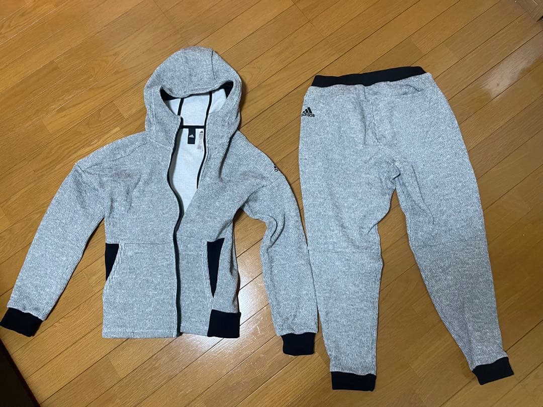 adidas ジャージ上下セット グレー