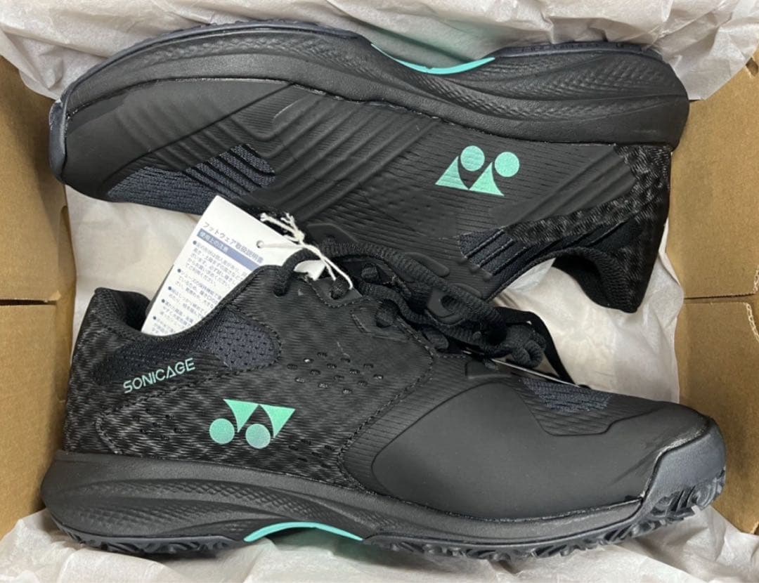 YONEX テニスシューズ クレー砂入人工芝用 4E wide 007 25.5