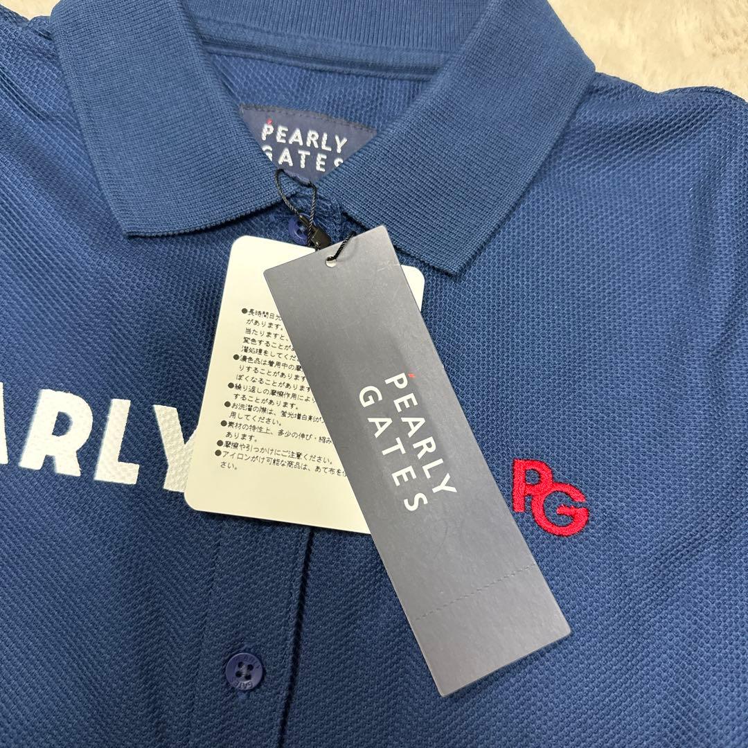 【新品タグ付き】PEARLY GATES ゴルフ用ポロシャツ サイズ0 ネイビー
