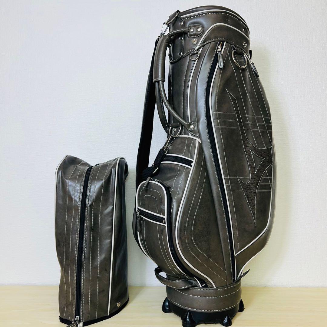 MIZUNO キャディバック ミズノ ゴルフ用品 黒 ブラック カッコイイ