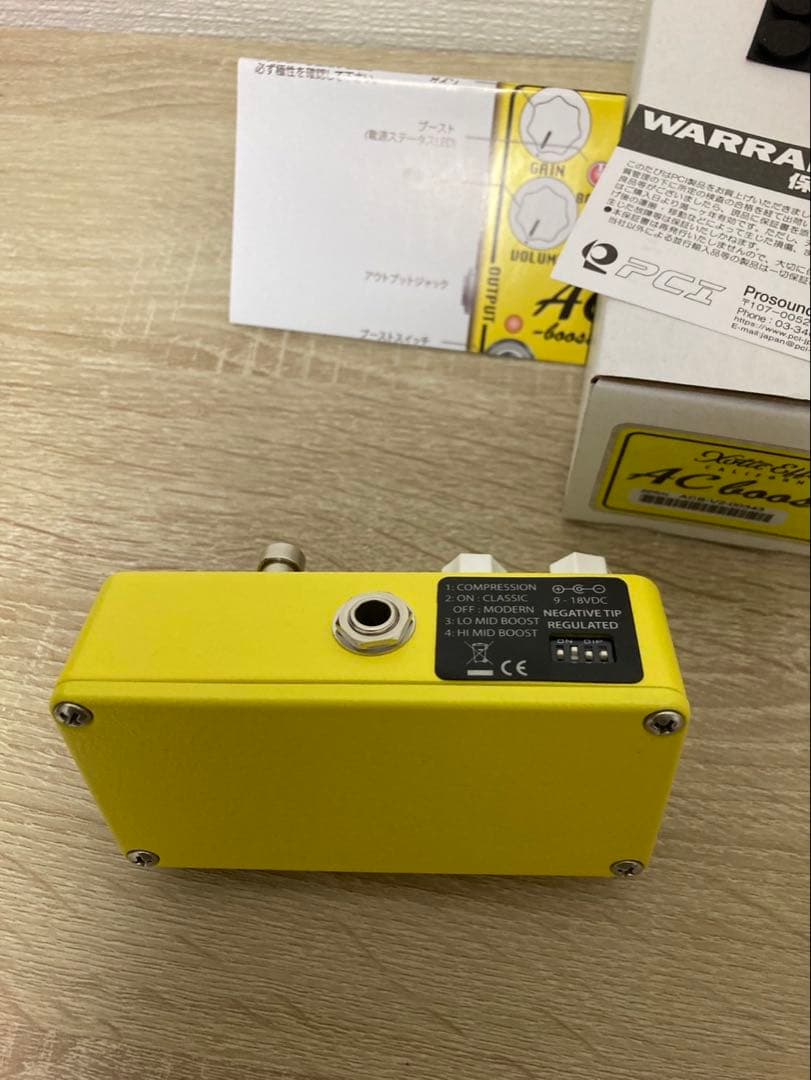 美品　エフェクター　XOTIC AC BOOSTER V2