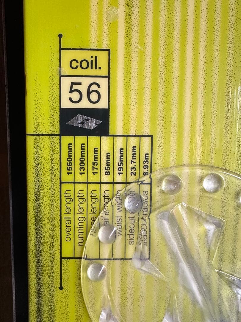バートンコイル5.6 バインディング付きBURTON coil5.6