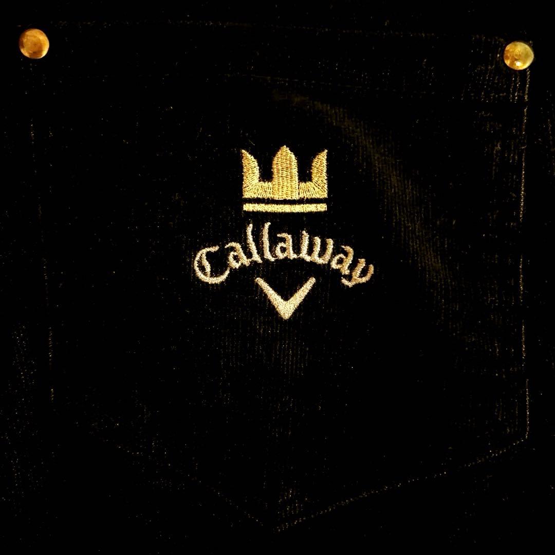 【美品】★Callaway★コーデュロイ ロングパンツ ブラック Ｍ