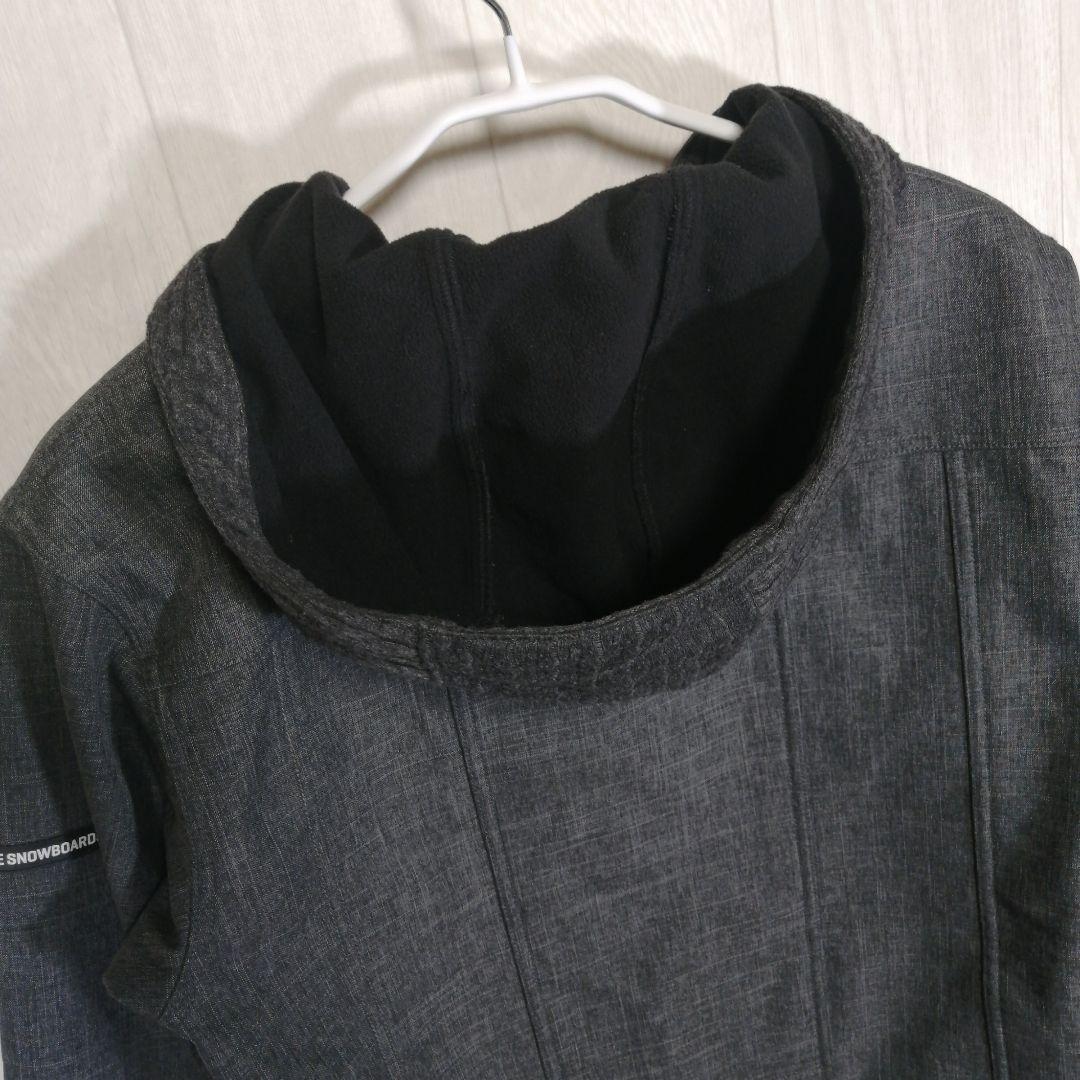 美品　Ride　スノーボードウェア　グレー系　Mサイズ　裏起毛　ポリエステル