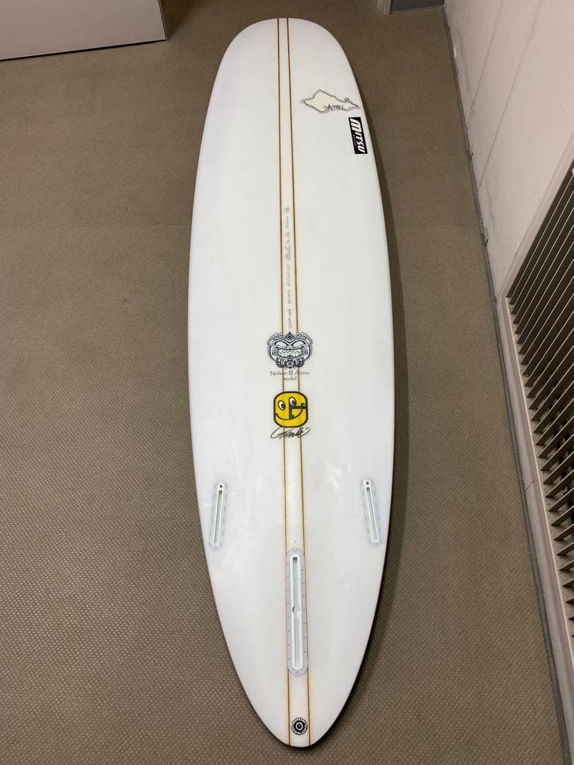 Mitsu サーフボード 8.2カラフルタイダイセミロングボード