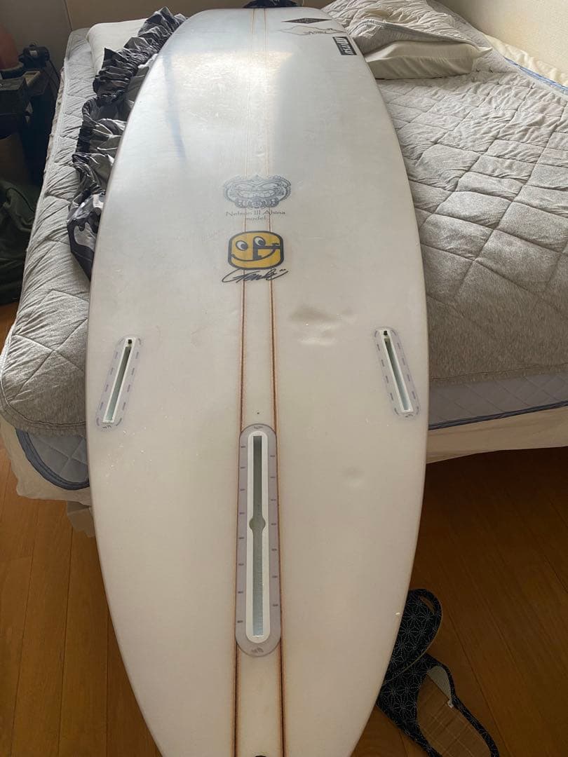 Mitsu サーフボード 8.2カラフルタイダイセミロングボード