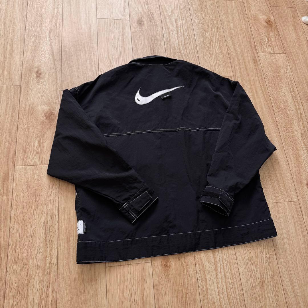 NIKE Swooshwear ナイロンジャケット ウィメンズ 刺繍ロゴ L