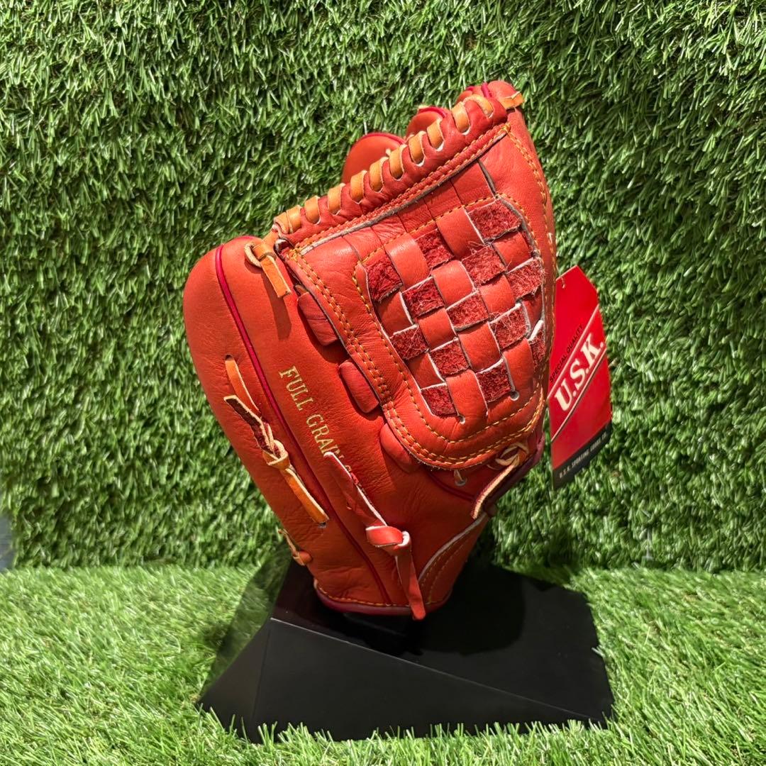 新品未使用　タグ付き　野球グラブ　グローブ　一般軟式大人用　投手用　uskウメダ
