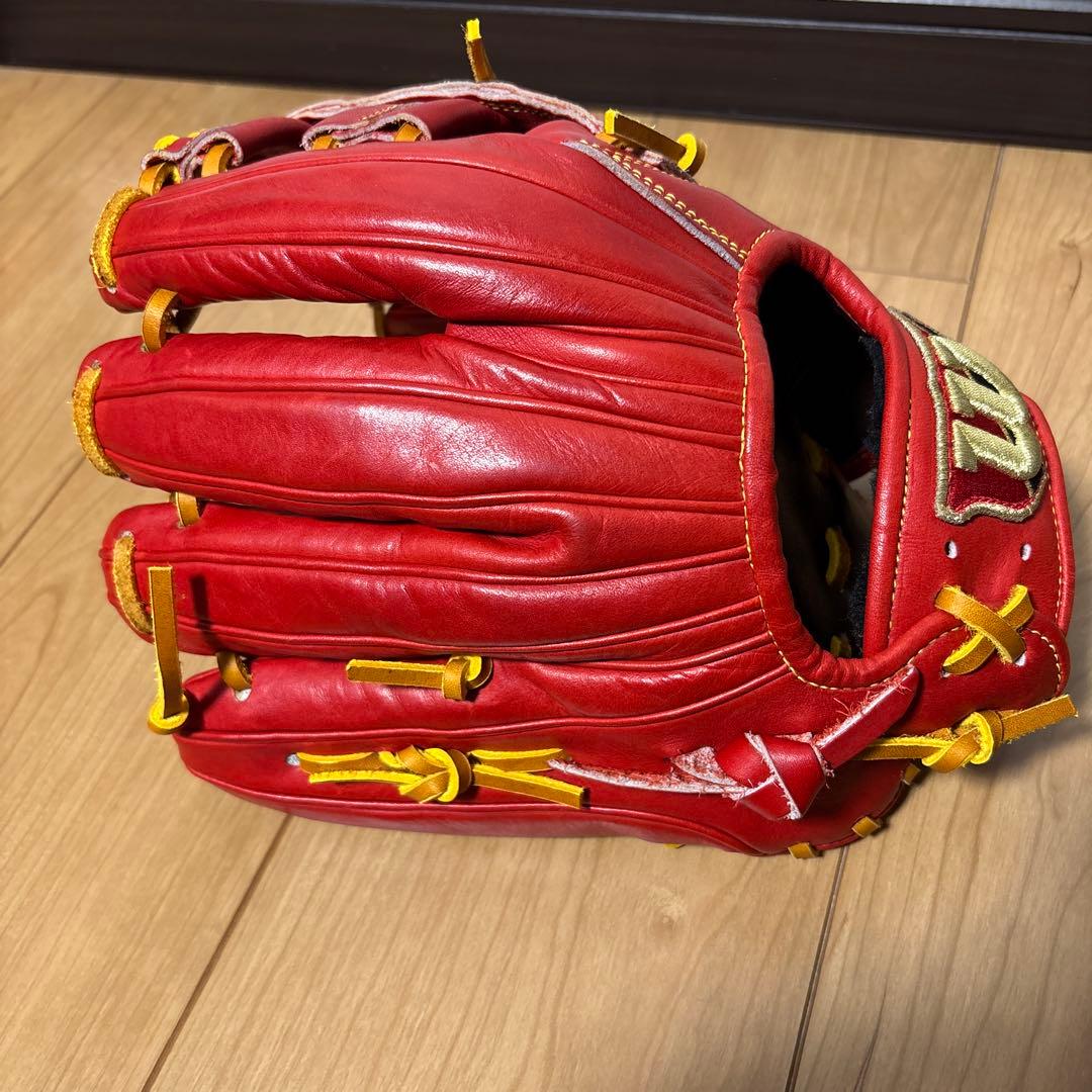 中古 ウィルソンスタッフ 軟式 内野手 全紐交換済