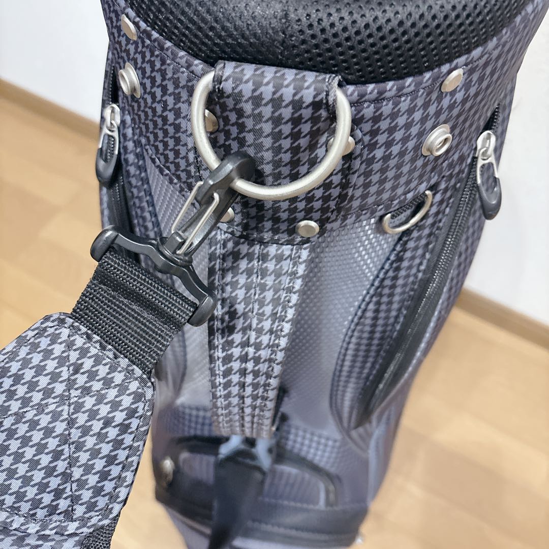 K471 MIZUNO NEXLITE チェック柄 キャディバッグ フード無し