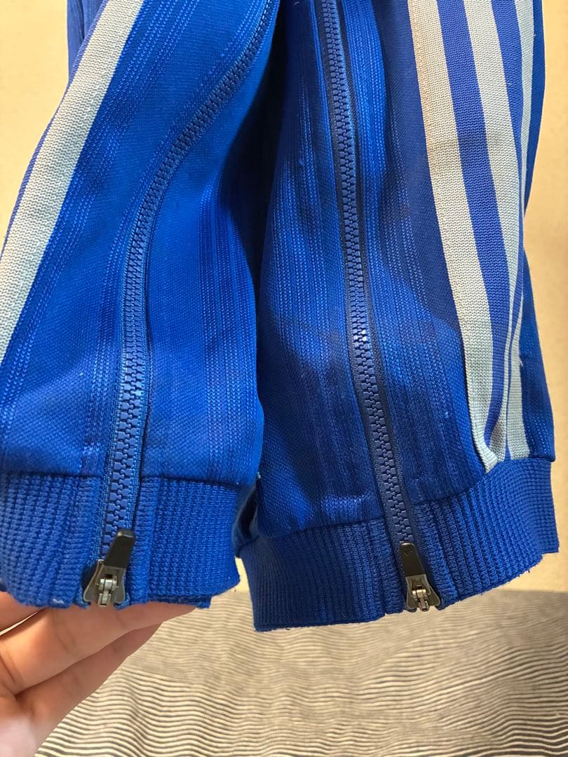 岡崎城西ジャージ上下セット ハーフパンツ3点 adidas 青色 メンズ ウエア
