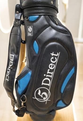 送料無料/超美品　　お買得5 Direct ゴルフバッグ 黒/青