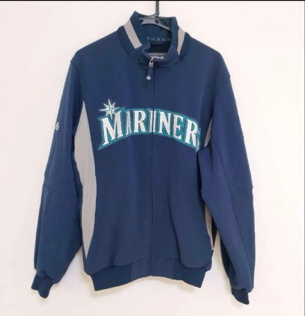 マジェスティック　MARINERS ジップアップジャケット ネイビー　M