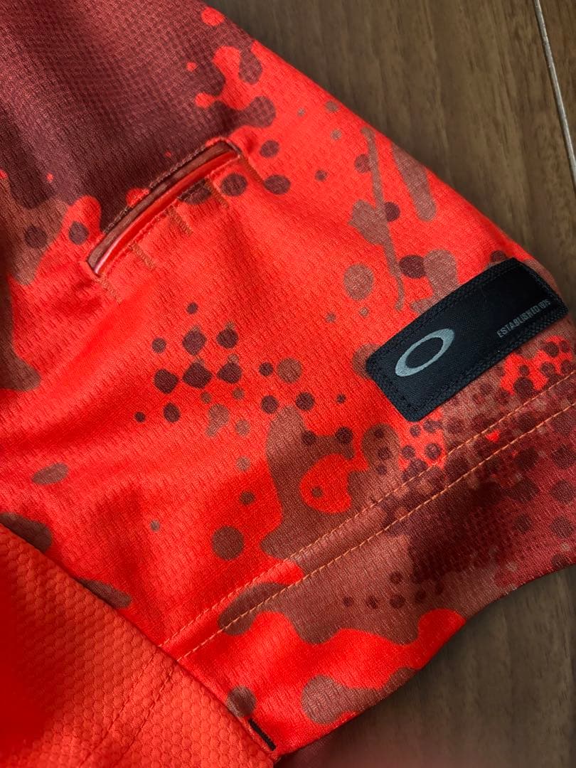 OAKLEY オークリー　ゴルフ　Tシャツ　メンズ　レッド　XL