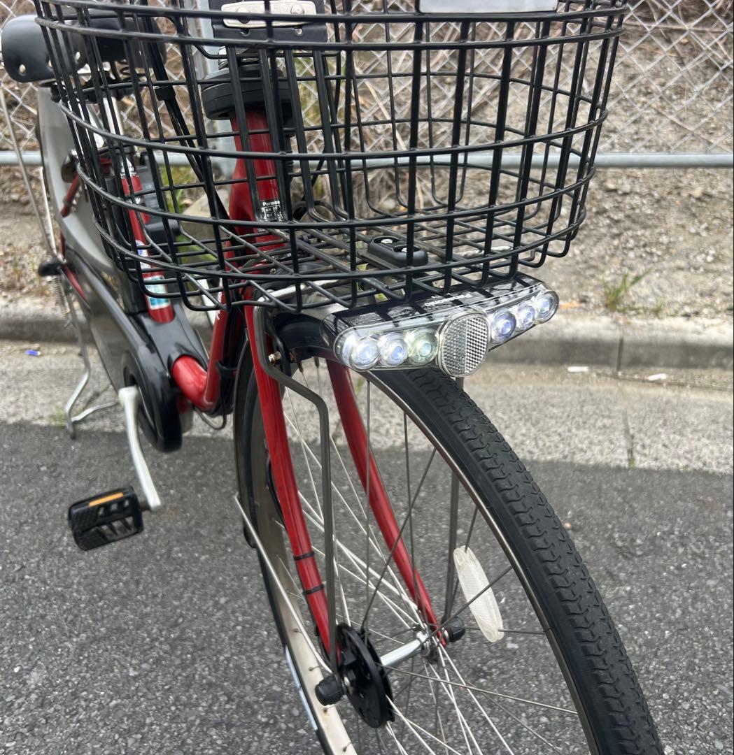 パナソニックエコナビ付き電動アシスト自転車26インチ関東圏配送可能 程度良好