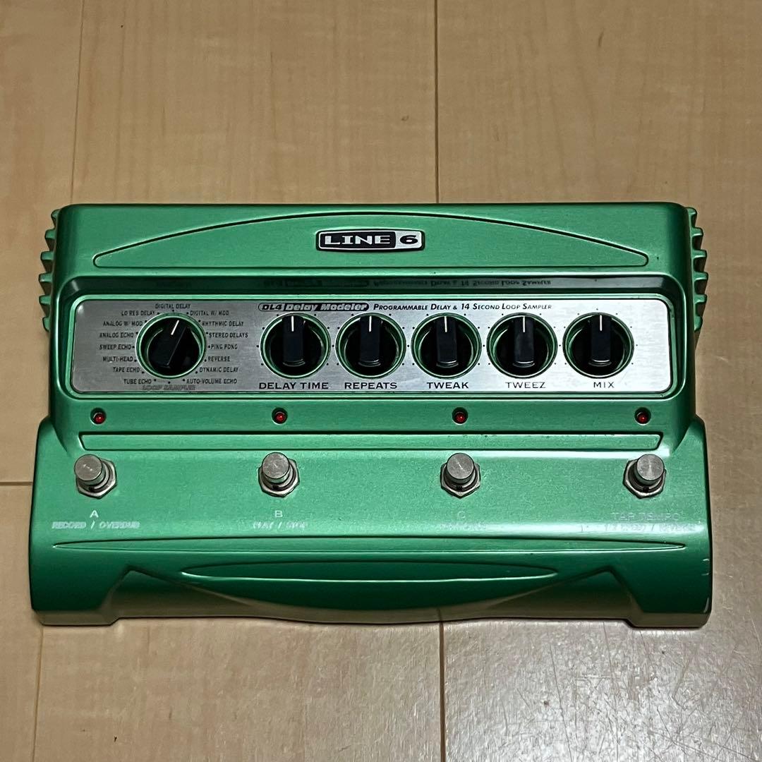 生産終了LINE 6名機DL4 ライン6ギターエフェクターディレイ アダプタ付き