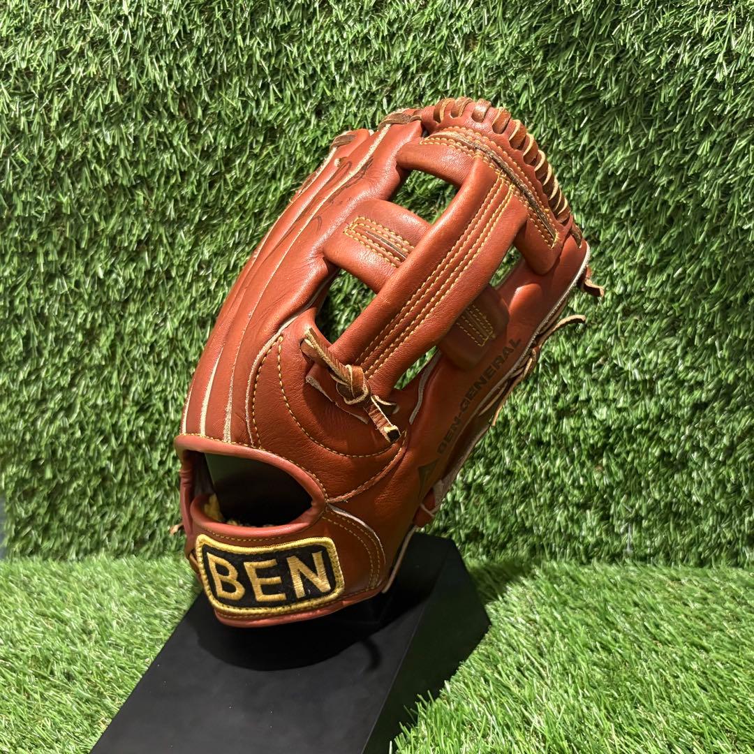 新品未使用　サイン入野球グラブ　グローブ　一般軟式大人用　内野手用　ベン　ben