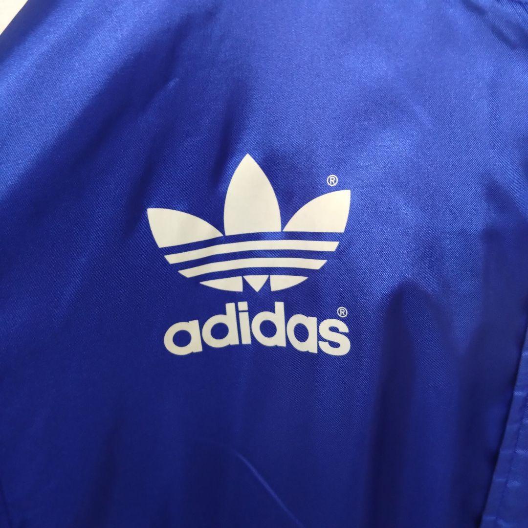 美品 adidas 80's メンズコート ベンチコート ビッグロゴ 裏起毛