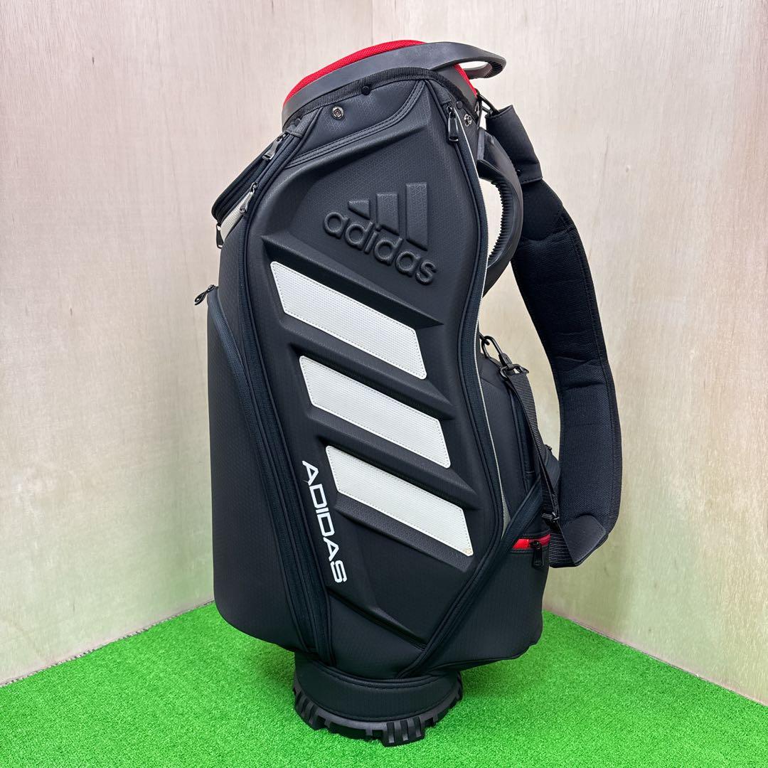 【美品】 adidas アディダス キャディバック 9.5型　6分割　ブラック