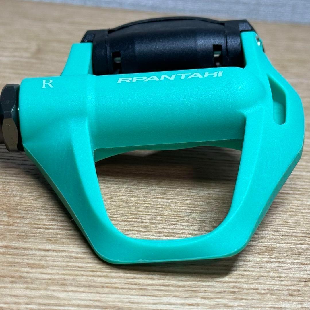 [新品]Race Work ビンディングペダル　チェレステカラー クリート付