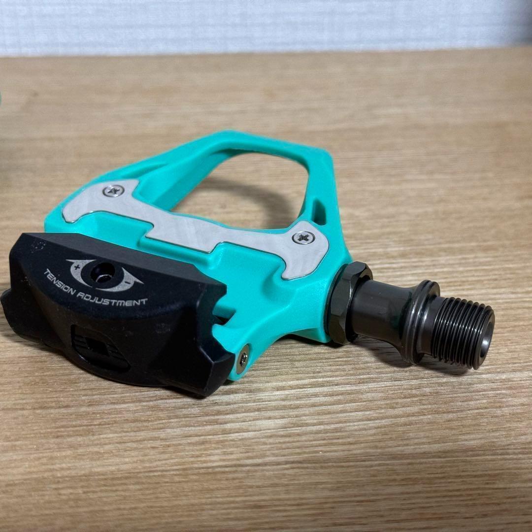 [新品]Race Work ビンディングペダル　チェレステカラー クリート付
