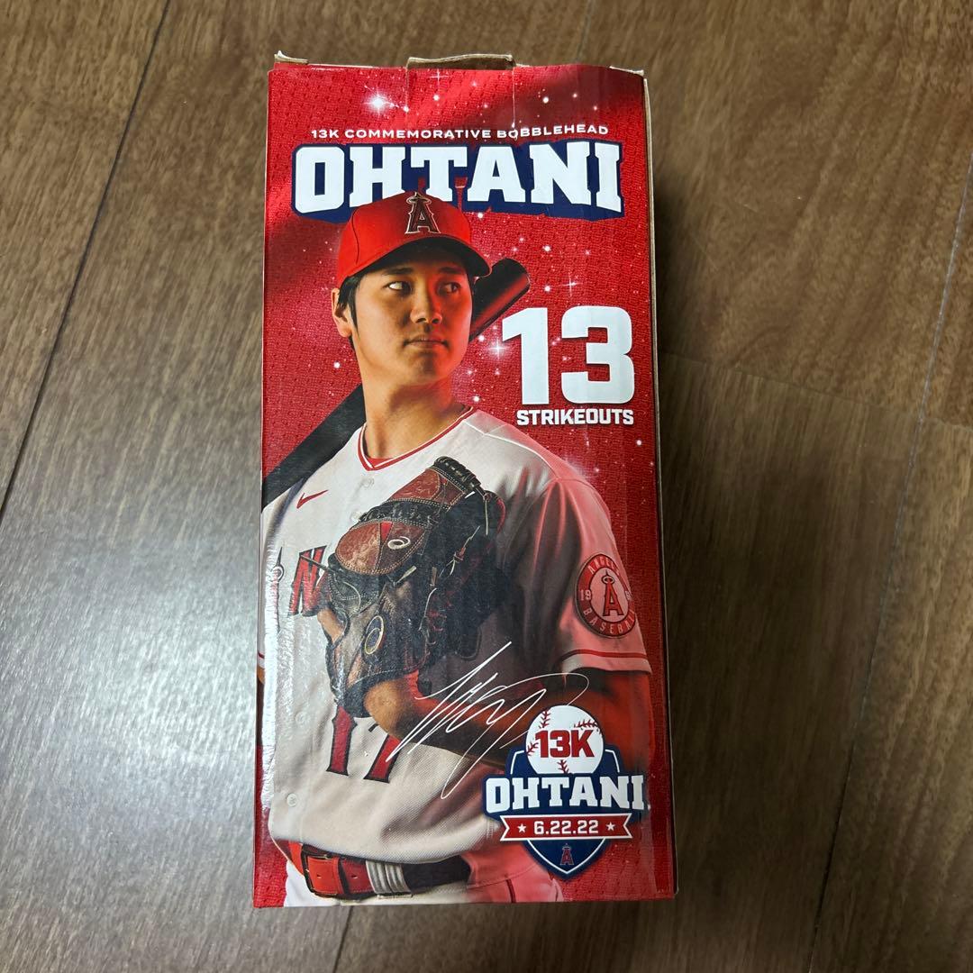 限定配布品 大谷翔平13奪三振メジャー最多新記録記念 ボブルヘッドフィギュア
