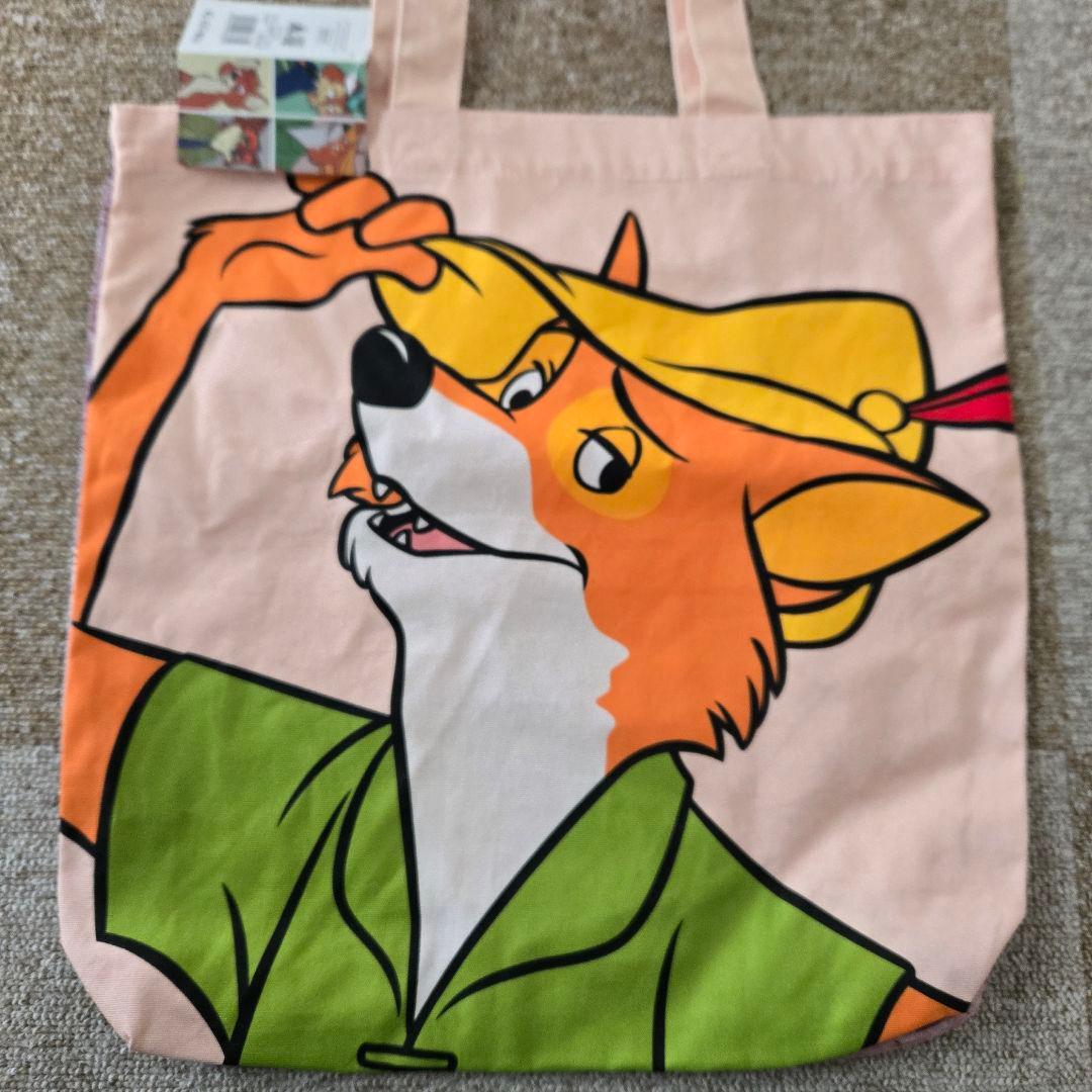 ディズニーストア　ロビンフッド　トートバッグ　キーチェーン　マスコット　ぬい