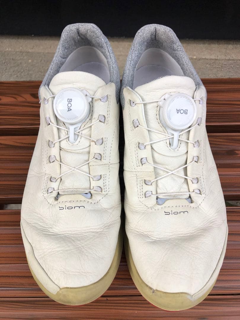 美品ECCO biomゴルフシューズ 37 23.5cm ソフトスパイク