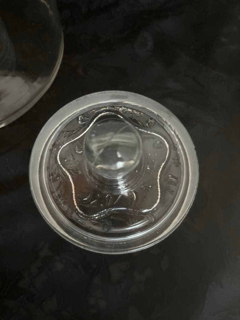 アンティーク！気泡入り　ガラス瓶　古道具　骨董　菓子