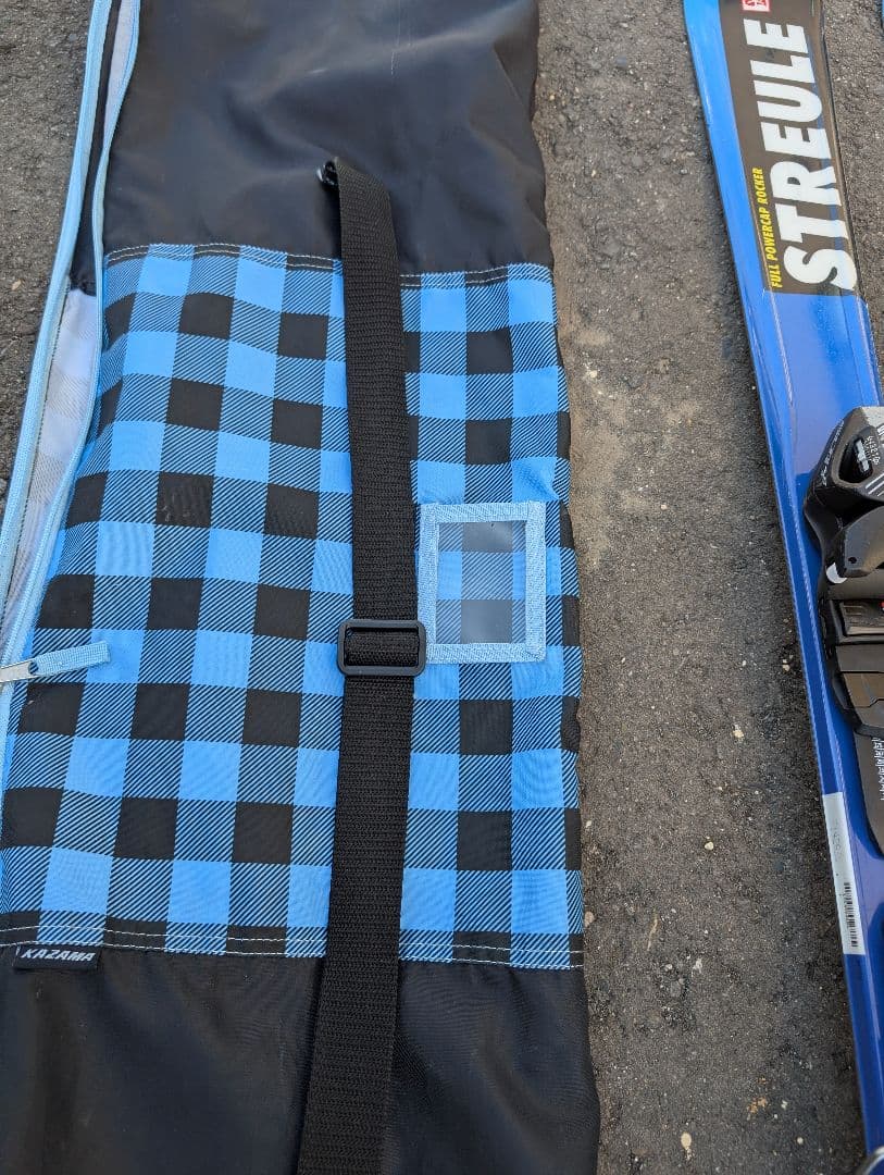 スキー板＆スキーカバー　130cm　ブルー