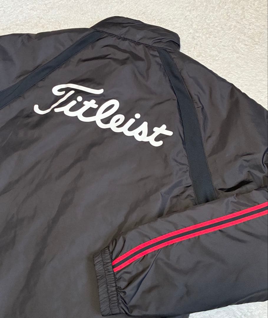 【美品】Titleist タイトリスト バックロゴジャケット ブルゾン 黒 M