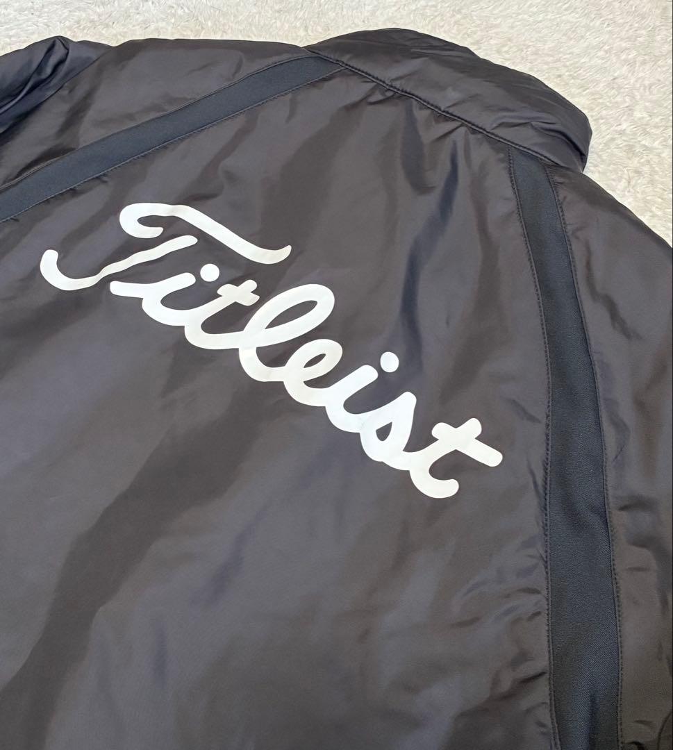 【美品】Titleist タイトリスト バックロゴジャケット ブルゾン 黒 M