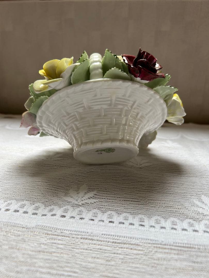 新品⭐︎ロイヤルドルトン バラの陶花 バスケット 花かご