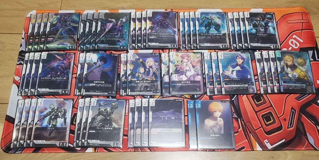 ガンダムカードゲーム プレイヤー引退品 構築済みデッキ6個 他