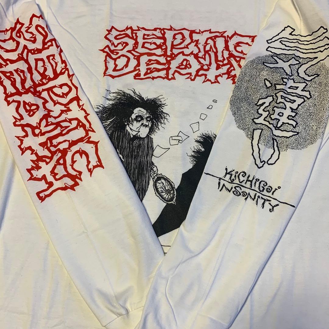 SEPTIC DEATH 気違い ロングスリーブTシャツ XL