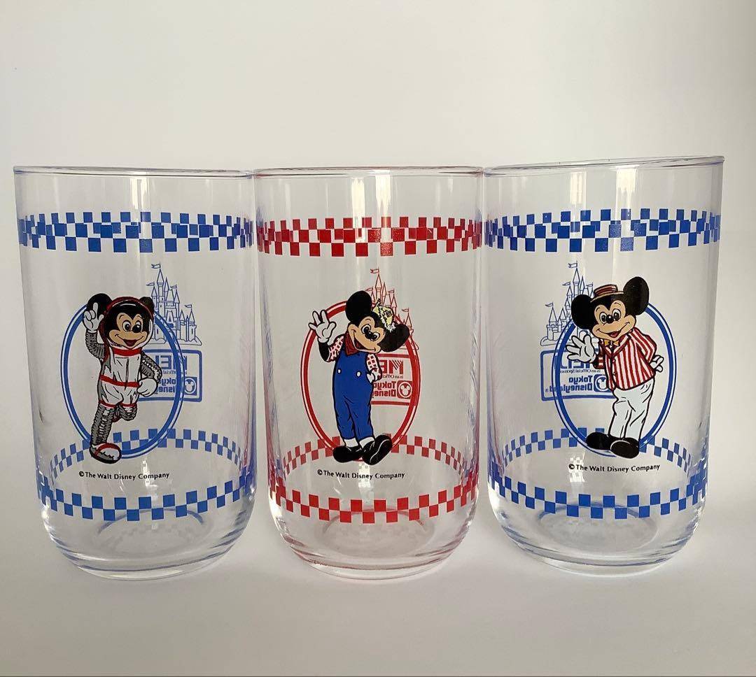 ディズニーランド　グラス　レトロ