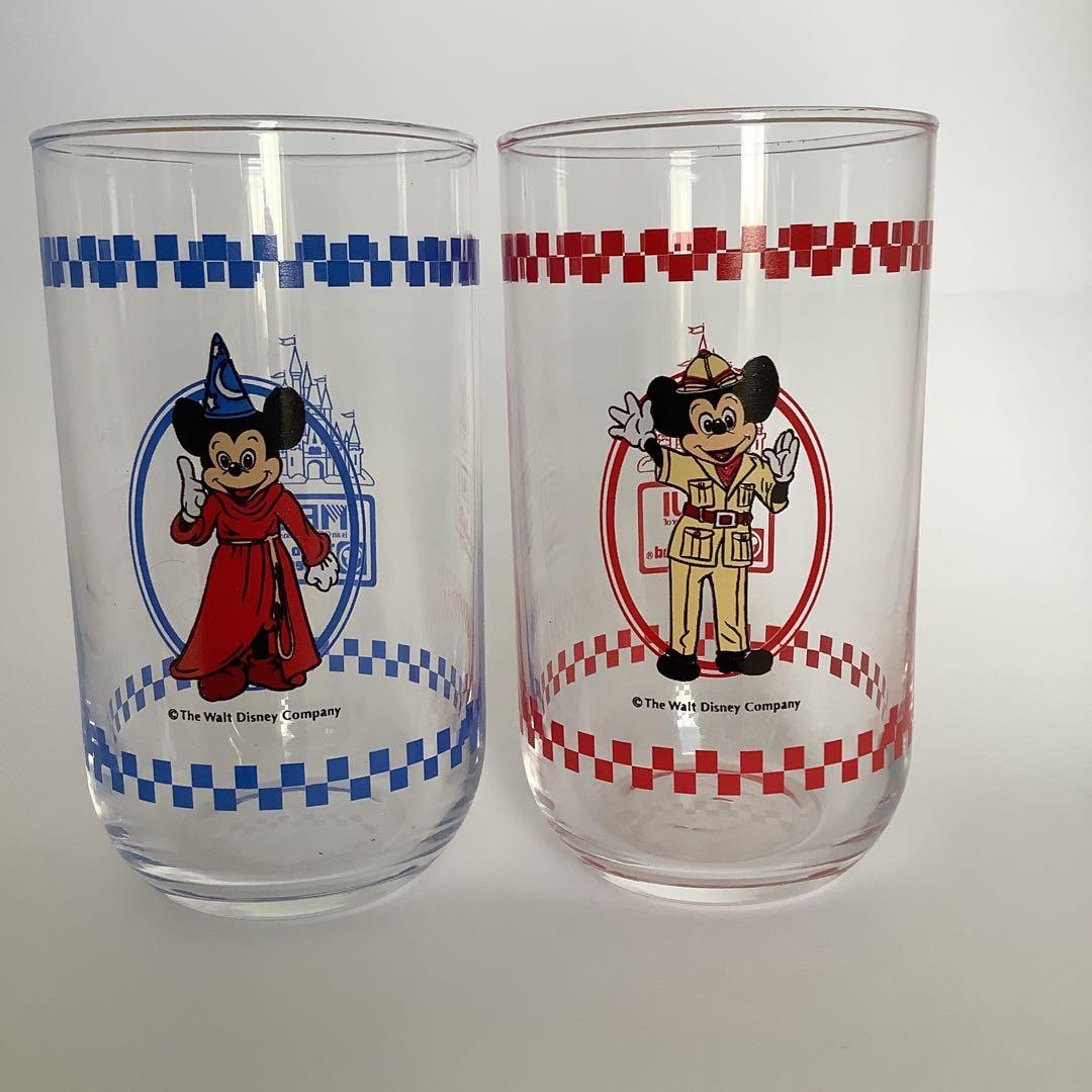 ディズニーランド　グラス　レトロ